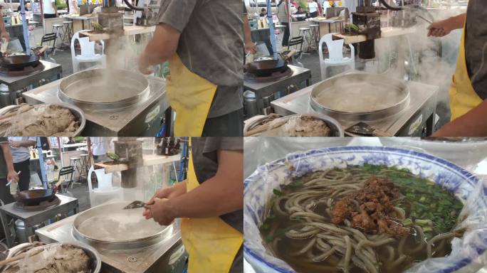 庙会小吃 苦荞面 荞面饸烙 饸烙面