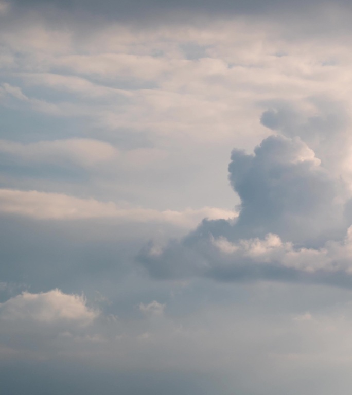 4K白云云层延时视频竖屏