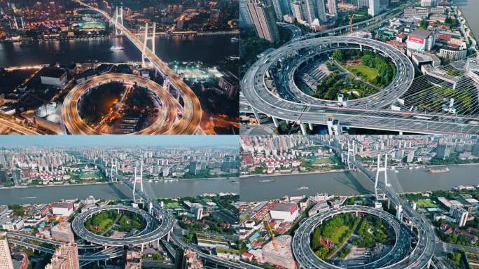 上海南浦大桥延时摄影