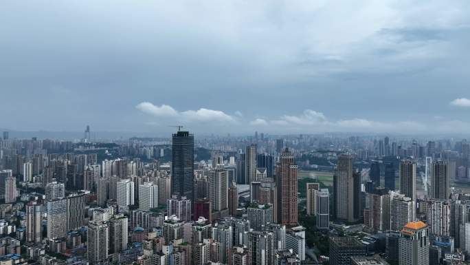 重庆雾都暴雨后航拍4