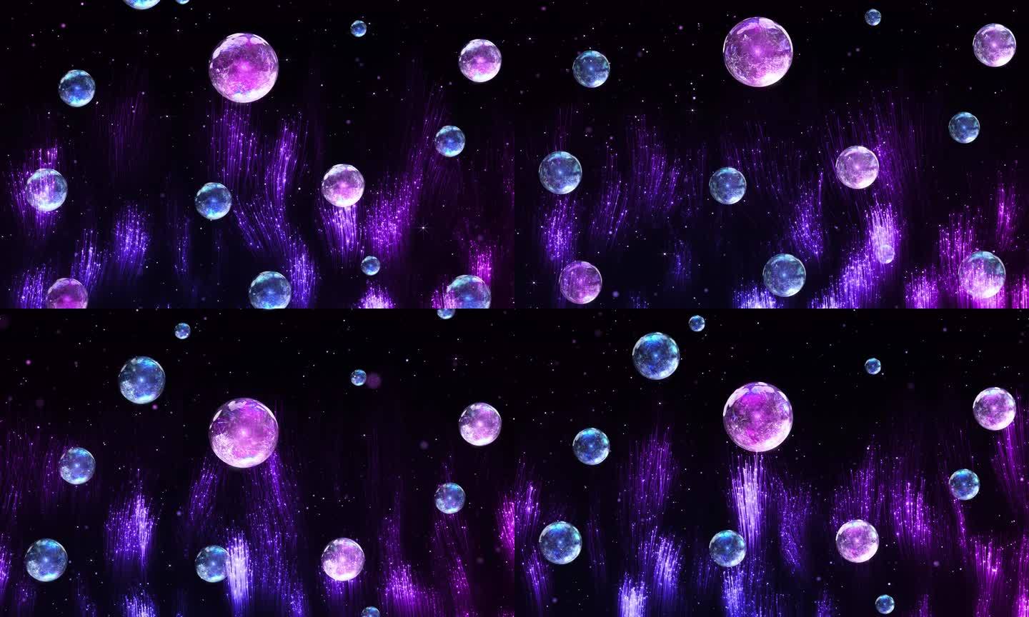舞台背景水晶球和粒子