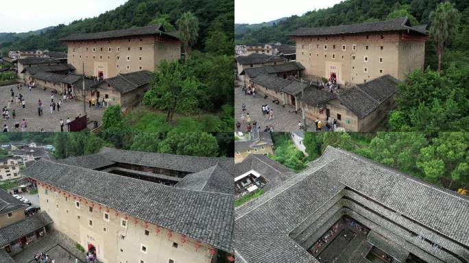 福建土楼南靖和贵楼航拍