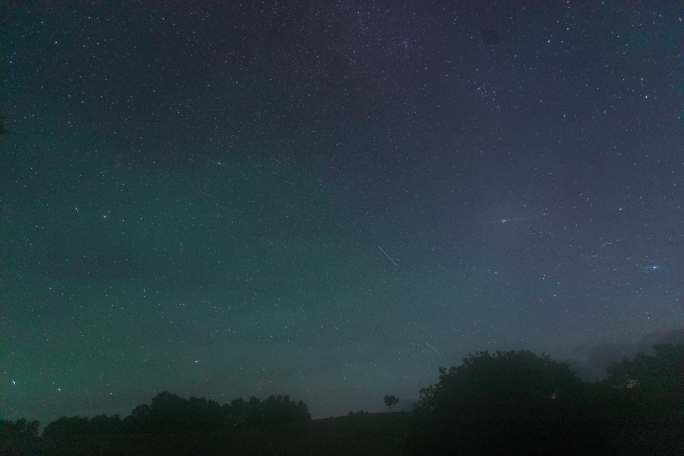 4K夜空流星星空延时 银河 流星 素材