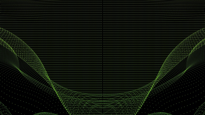 【4K时尚背景】曲线粒子点线光点动态暖场