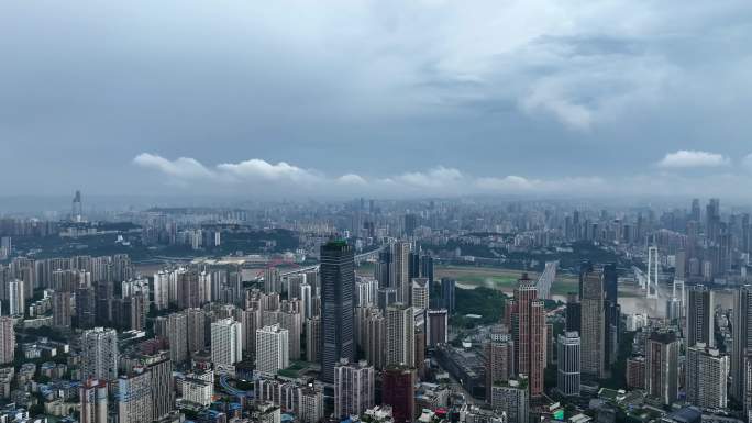 重庆雾都暴雨后航拍8