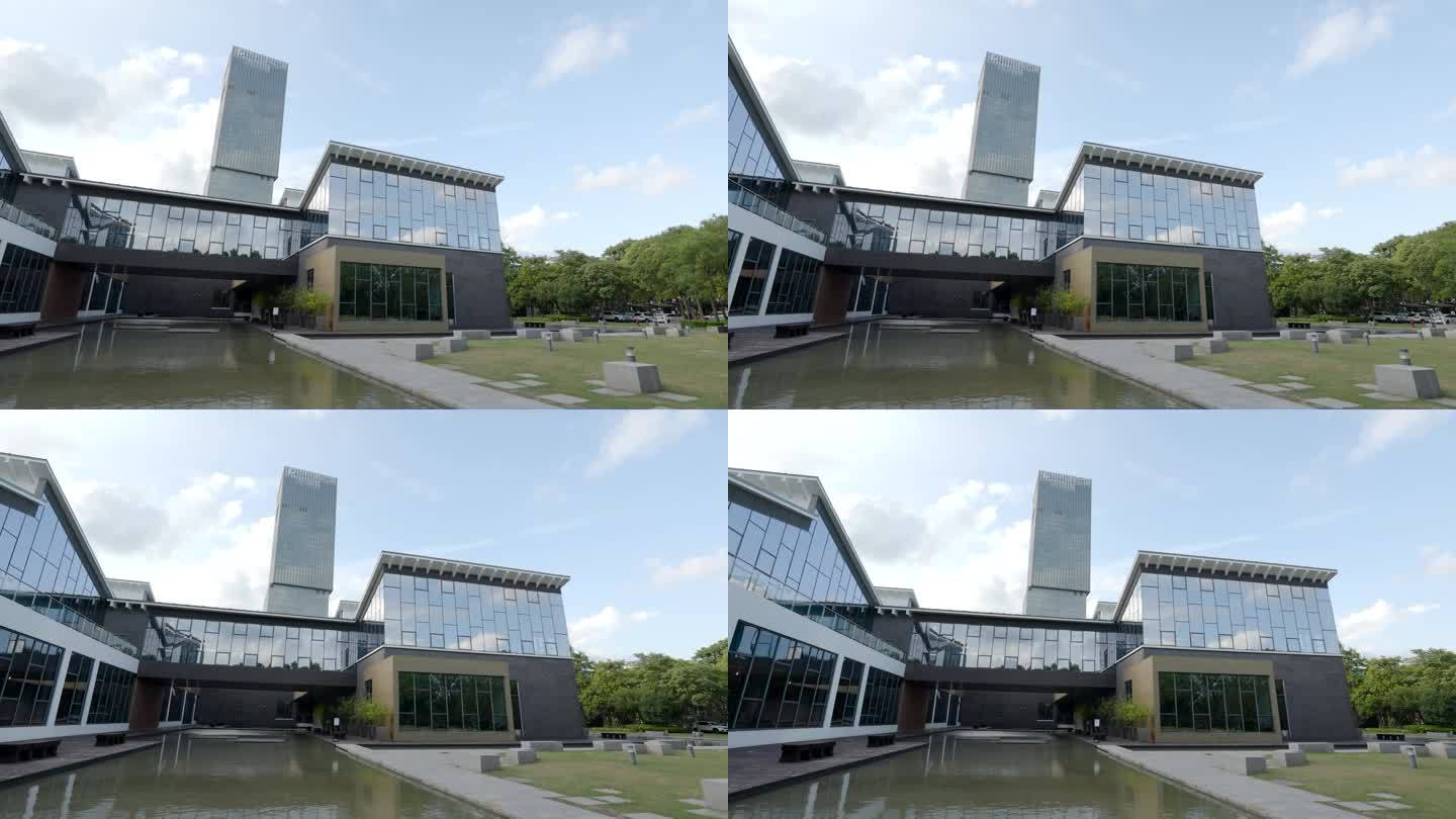 上海嘉定图书馆新馆视频运镜空镜