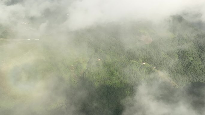 航拍紫阳县