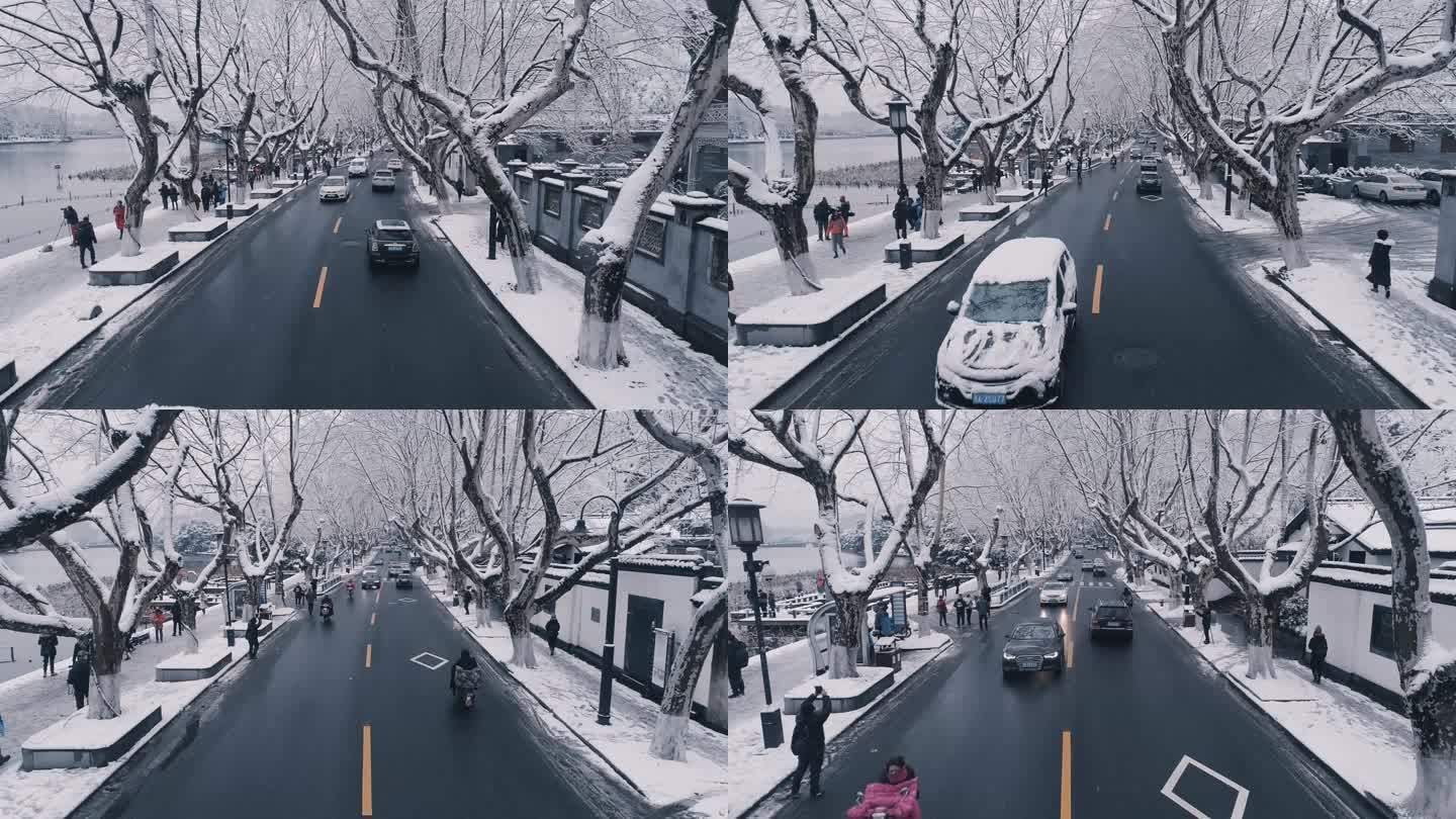杭州北山街雪景