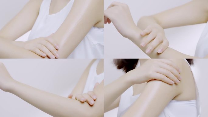 摸手臂化妆品抚摸手臂平滑皮肤护理