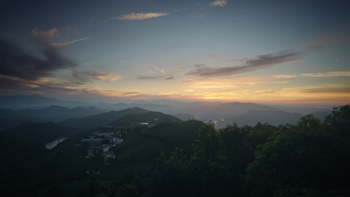 临海羊岩山夕阳