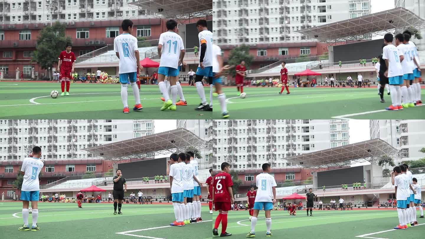 深圳 中小学生 操场踢球 体育课 运动