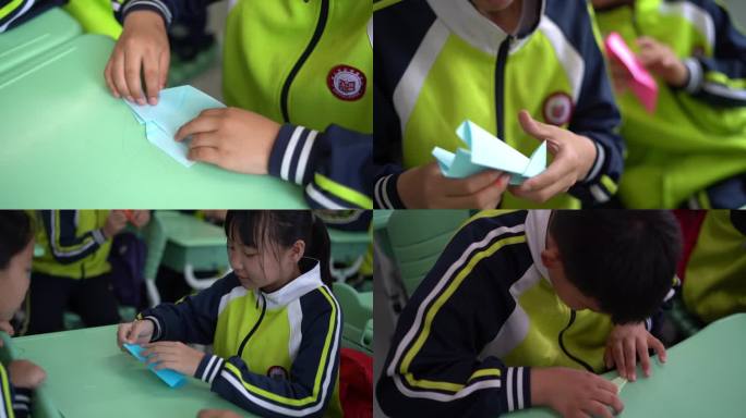 孩子 学生 毕业季 折纸飞机 梦想