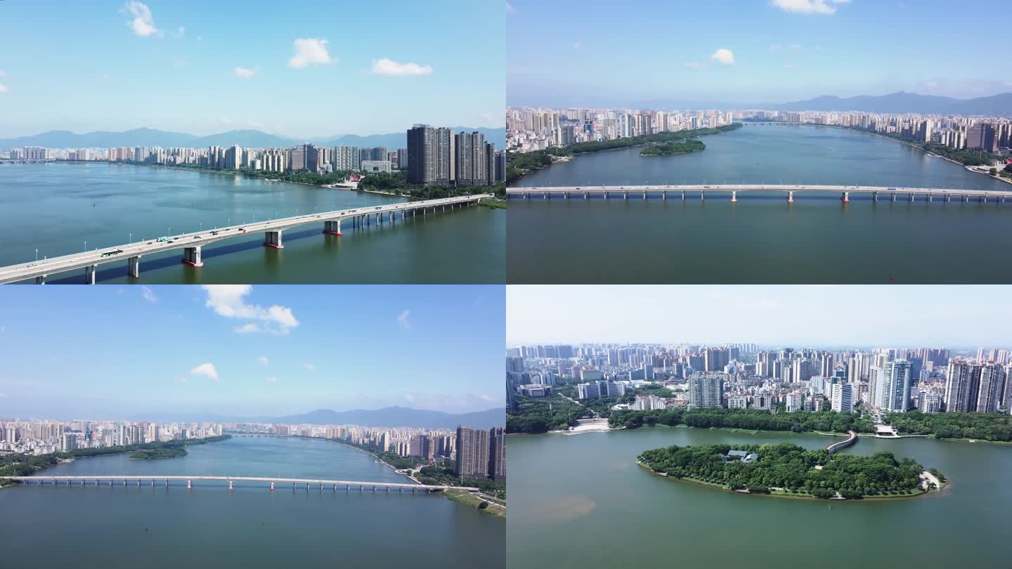 小北江 凤城大桥+江心岛