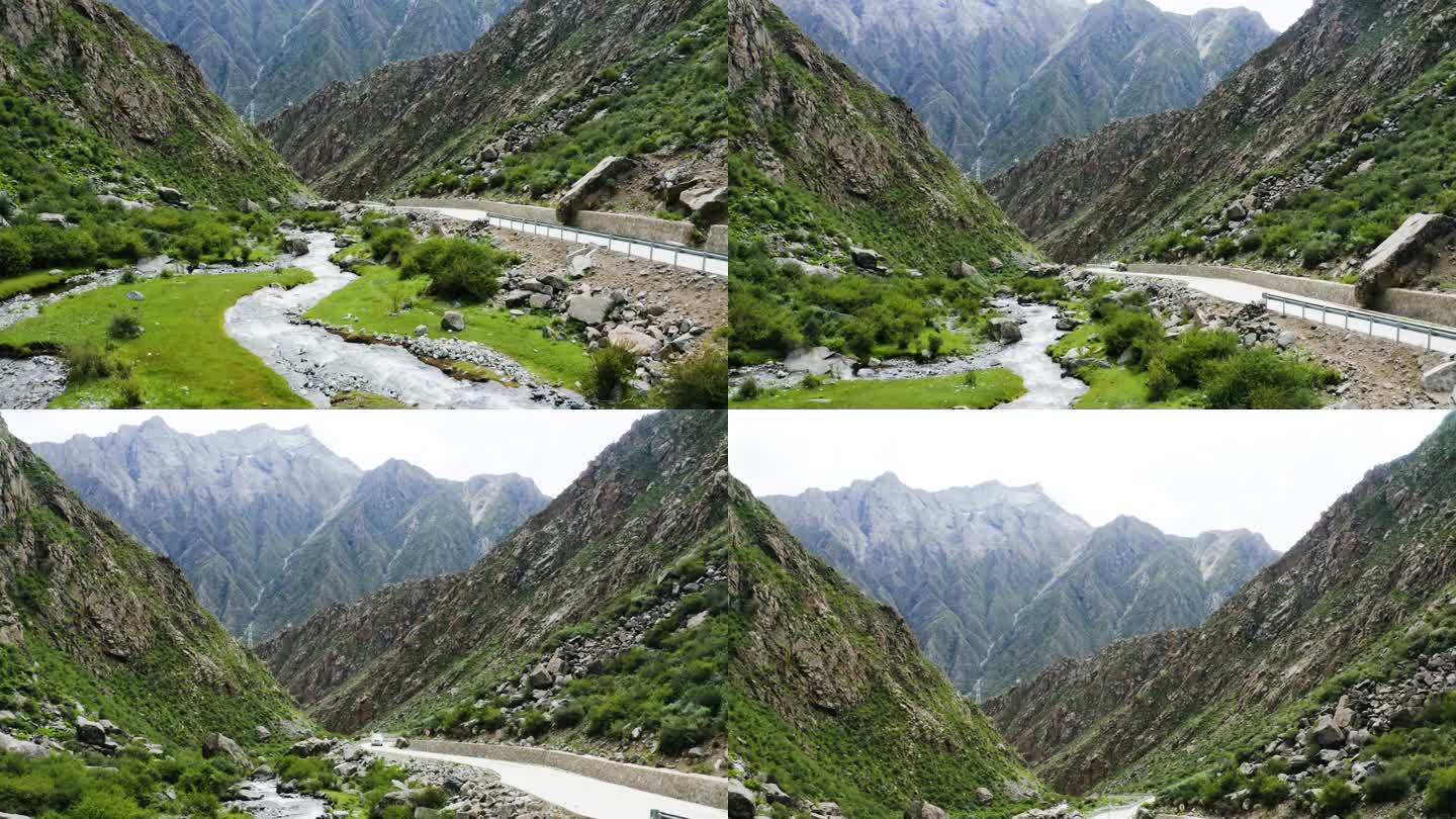 山沟流水 山水 绿水青山 原生态纯天然