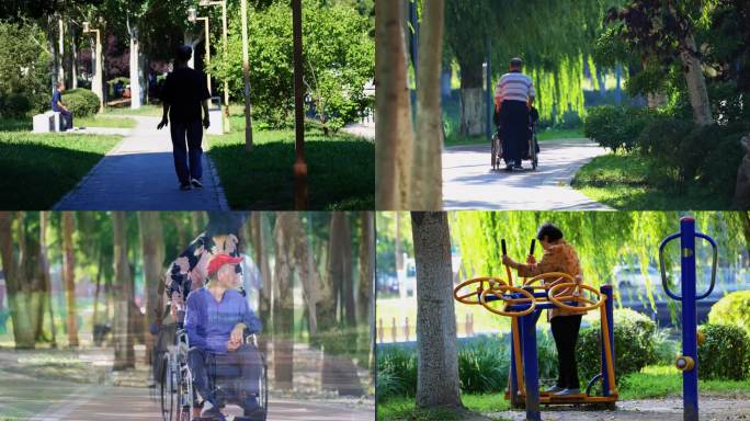 老人 晚年 生活 轮椅 升格 慢动作