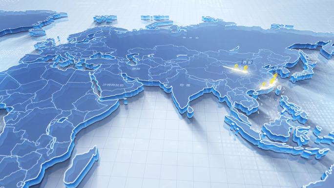 【AE模板】东盟 一带一路 亚欧大陆合集