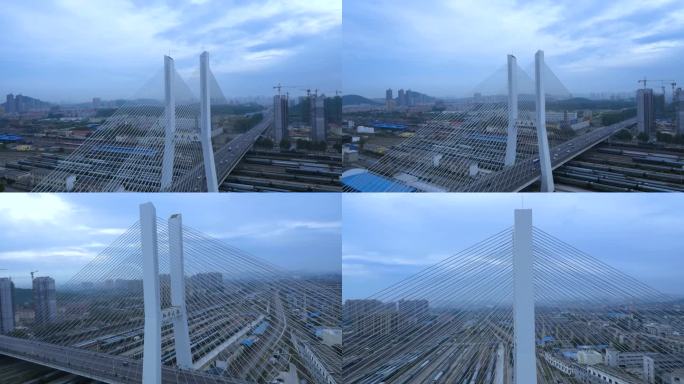 徐州和平大桥航拍4k