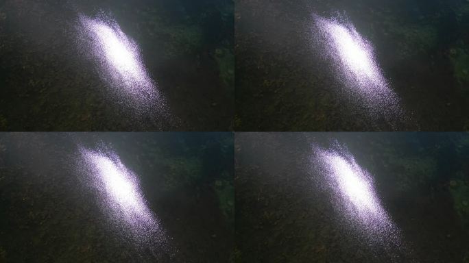 湖面波光粼粼光斑光影光晕