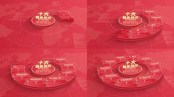 【10】红色项目结构分项展示AE模板