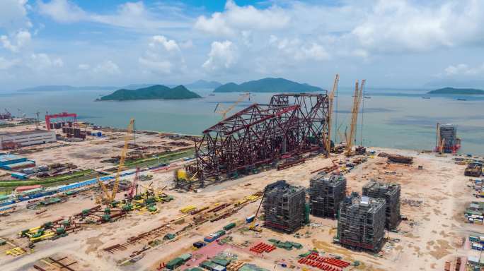 亚洲第一深水导管架流花11-1导管架建造