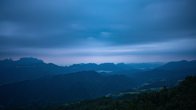 朝霞夜转日延时