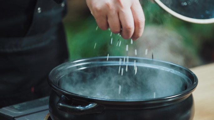 煮粥料理做饭日系