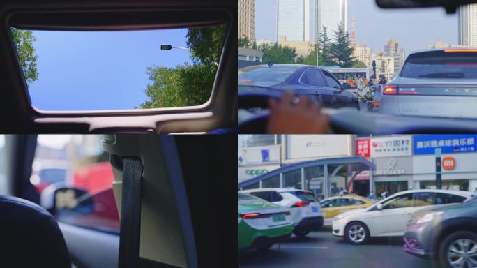商务人士城市开车视频素材