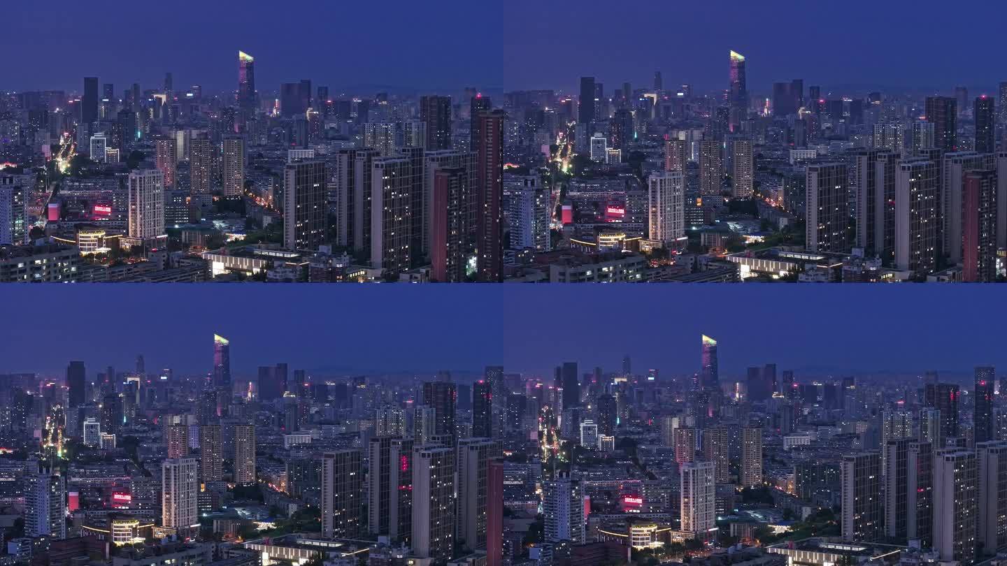 沈阳城市夜景通透4K航拍