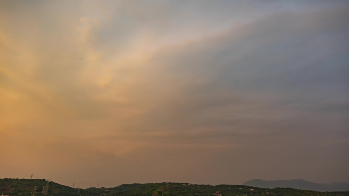 4k山间雨后彩虹