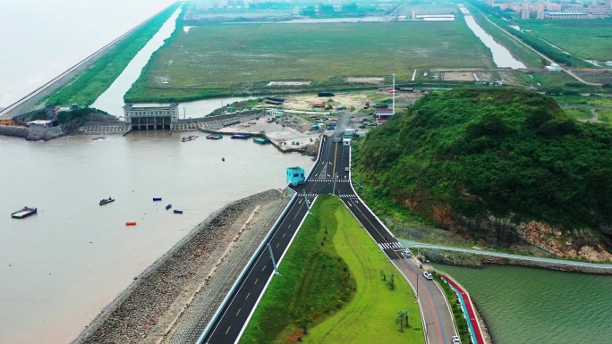 浙江头门港，白沙湾海滨公园，台州1号公路