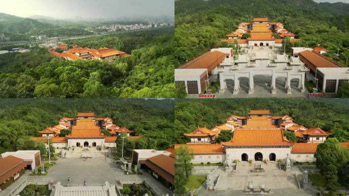 4k航拍珠海普陀寺