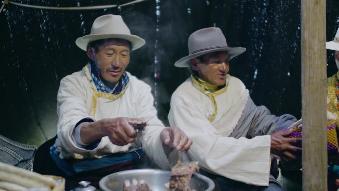 藏族男人 牧民地区牧民节日藏族牧民 男性
