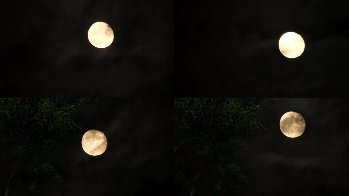 中秋圆月 月亮