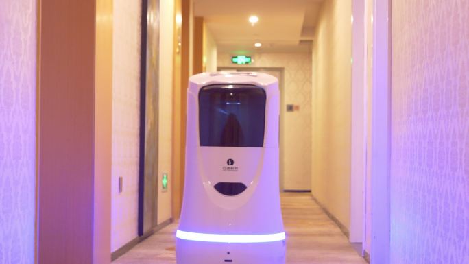 4k酒店送餐机器人