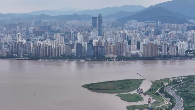 浙江温州鹿城区航拍