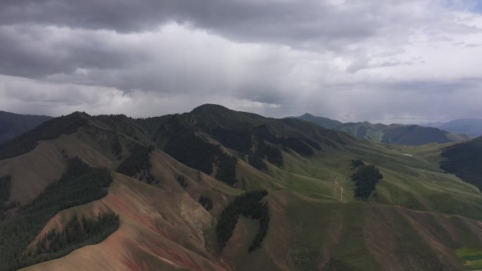 4k航拍青海祁连县卓尔山景区