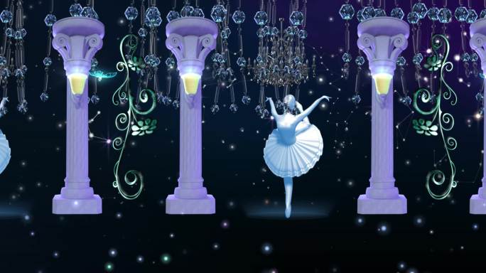 水晶女孩芭蕾舞--右屏