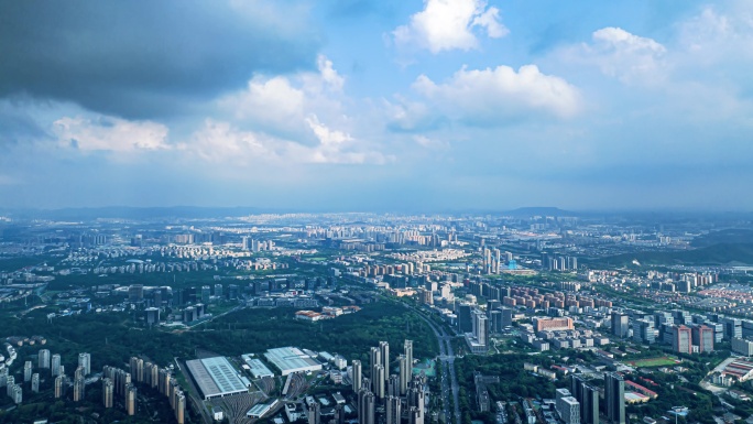 8K南京市雨花台区全景延时