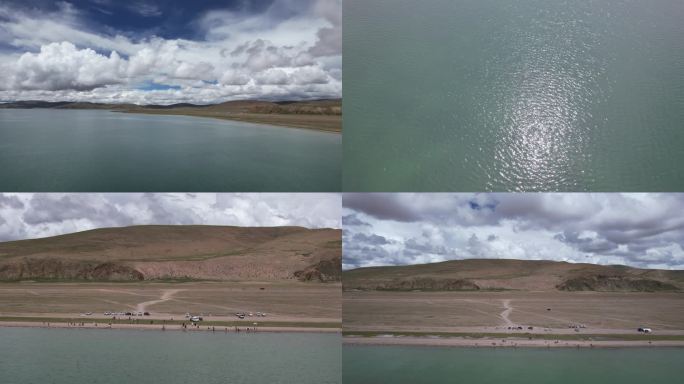 西藏纳木措  航拍