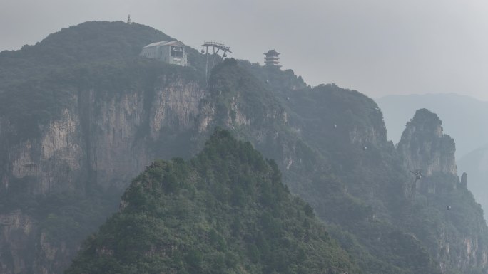 河南焦作修武风景名胜云台山太行山航拍