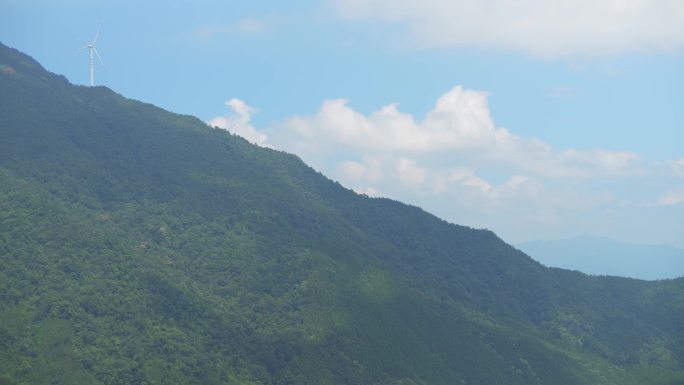 唯美自然蓝天白云山地山区风景延时