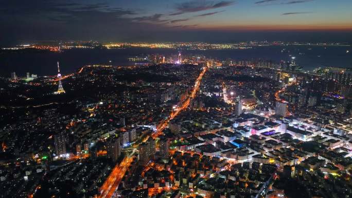 青岛城市夜景