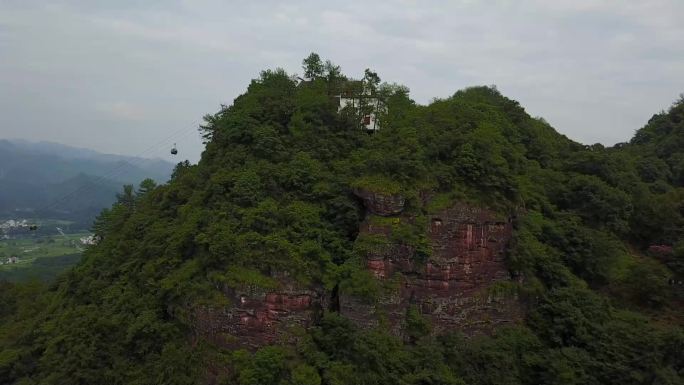 J安徽黄山市齐云山航拍视频7