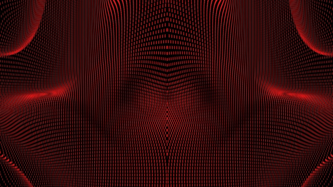 【4K时尚背景】红黑炫酷光点曲线动态暖场