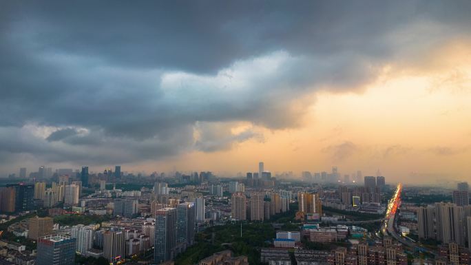 合肥雷暴航拍延时