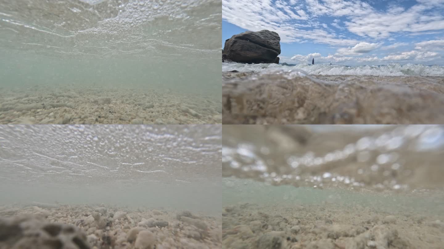 蜈支洲岛清澈的海水