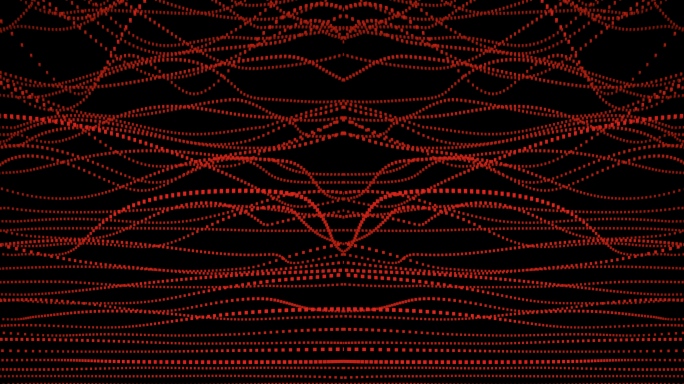 【4K时尚背景】红黑炫酷跳动粒子动态暖场