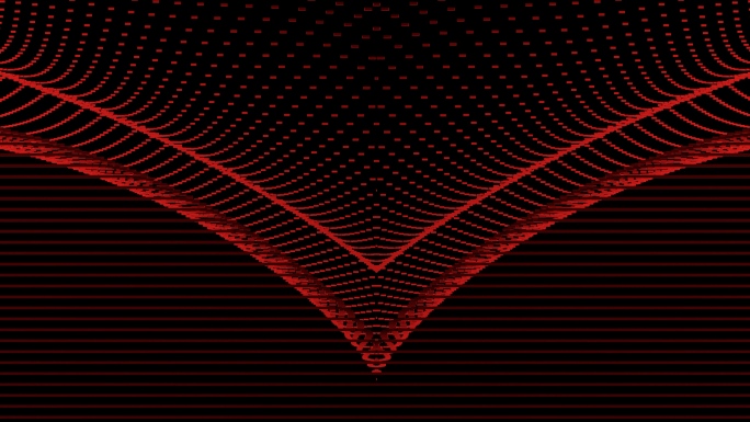【4K时尚背景】红黑炫酷曲线粒子动态暖场