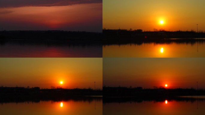 石川河橘色日落