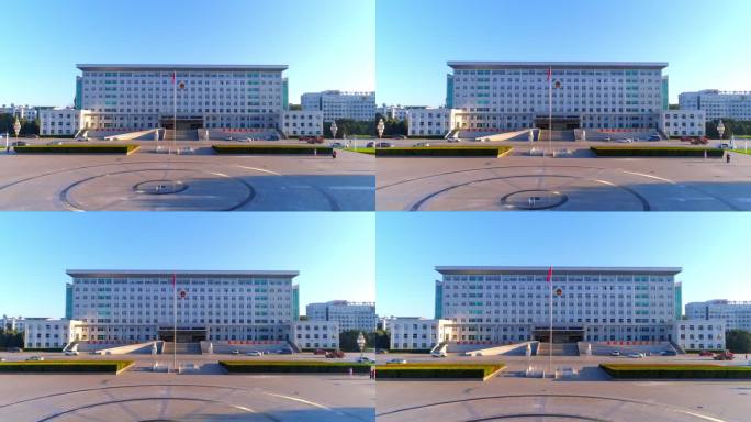 新疆政府大楼航拍